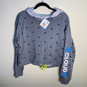 Cloud9 Puma Gray cropped Hoodie with Black Accents size small